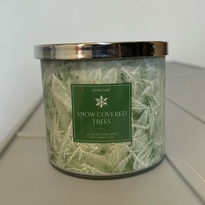 Brand new 14.5 ounce Goose Creek “Snow Covered Trees” scent candle